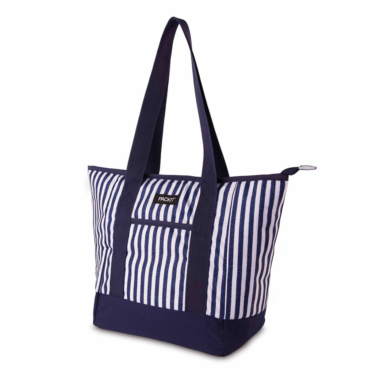 freezable-12-can-tote-cooler-h2 freezable-12-can-tote-cooler-city-seaside-stripe-left-angled.jpg
