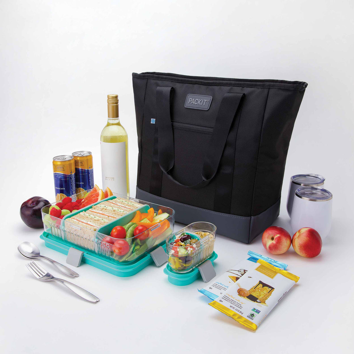 freezable-carry-tote-m1 freezable-carry-tote-black-gray-food-combo-angled.jpg