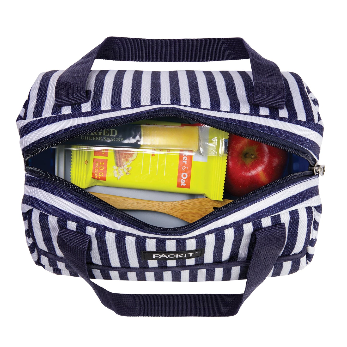 freezable-hampton-lunch-bag-o9 freezable-hampton-lunch-bag-seaside-stripe-top-view.jpg