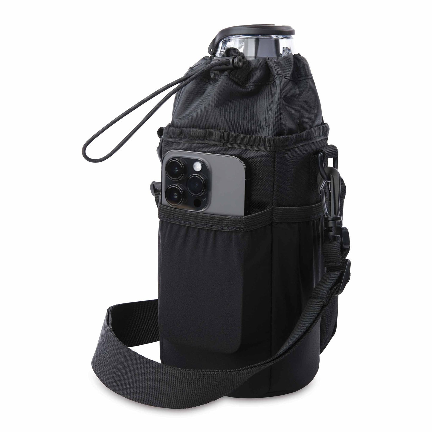 freezable-hydration-crossbody-l6 freezable-hydration-crossbody-black-back-elastic-slip-pocket.jpg